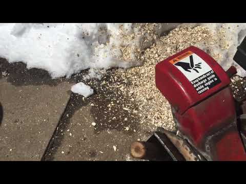 Homemade wood chipper