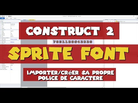 Tuto Construct2 SpriteFonts : Créer/Importer une police de caractère