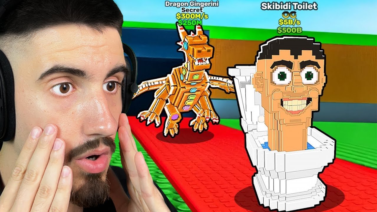 НОВ UPDATE + ADMIN ABUSE! ROBLOX STEAL A BRAINROT