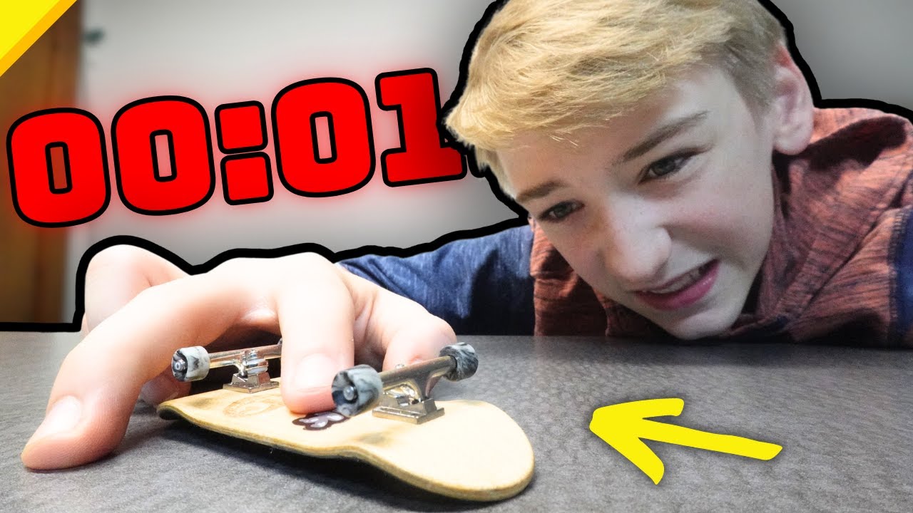 Can I Land the HARDEST Fingerboard Trick in 10 Minutes?