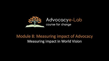 Measuring impact in World Vision