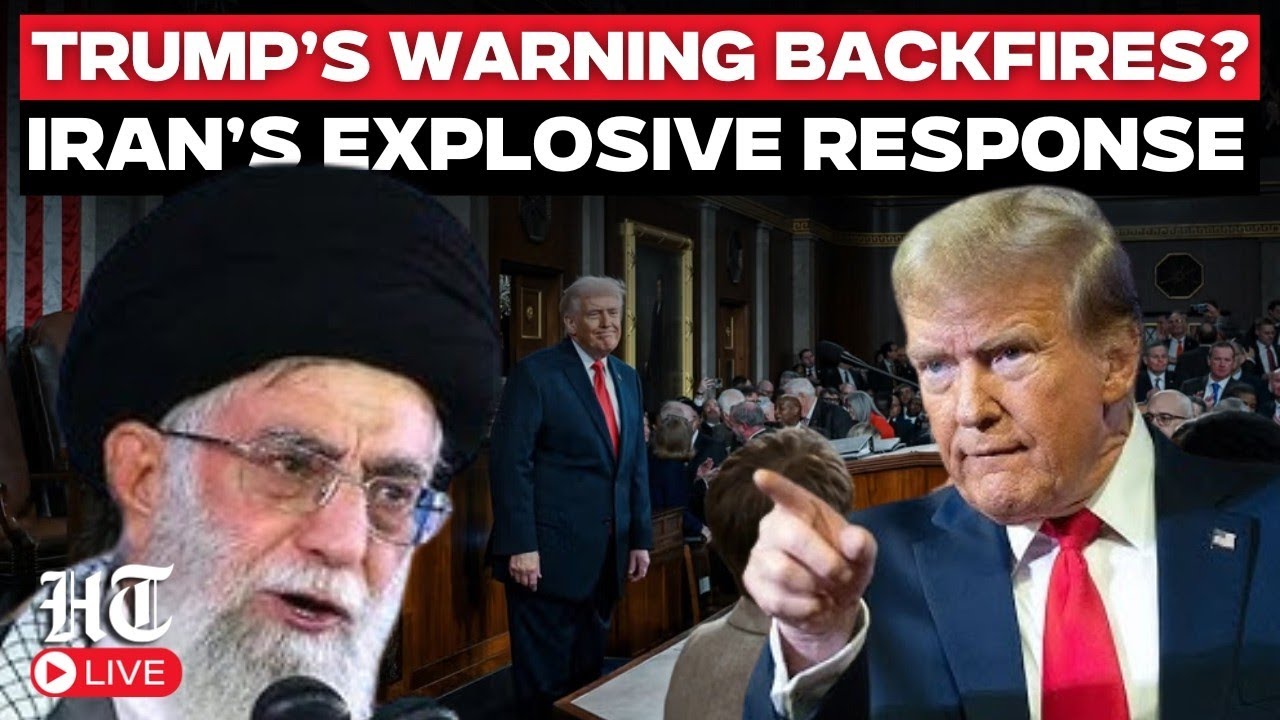 US Vs Iran LIVE | Iran Fires Back After Trump’s State of the Union Warning | Khamenei | Iran Attack