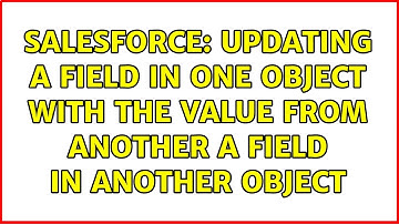 Salesforce: Updating a field in one object with the value from another a field in another object