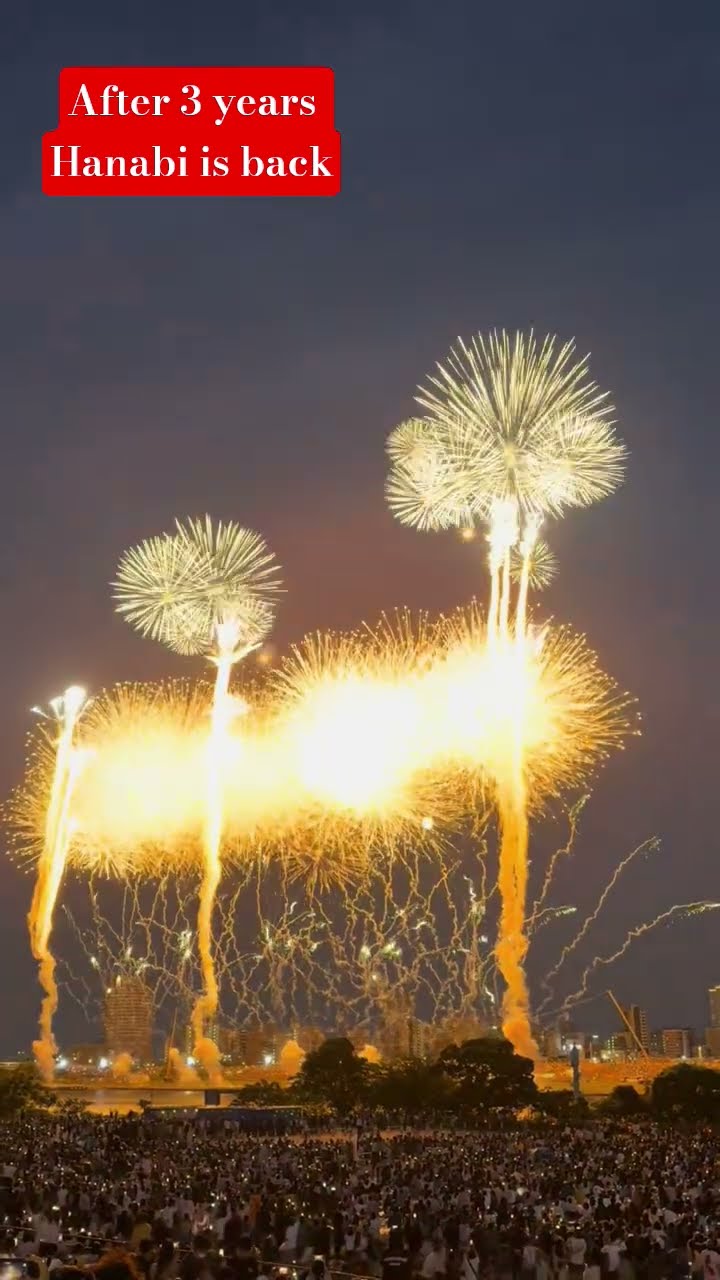 After 3 years Asakusa Tokyo Hanabi is back - YouTube