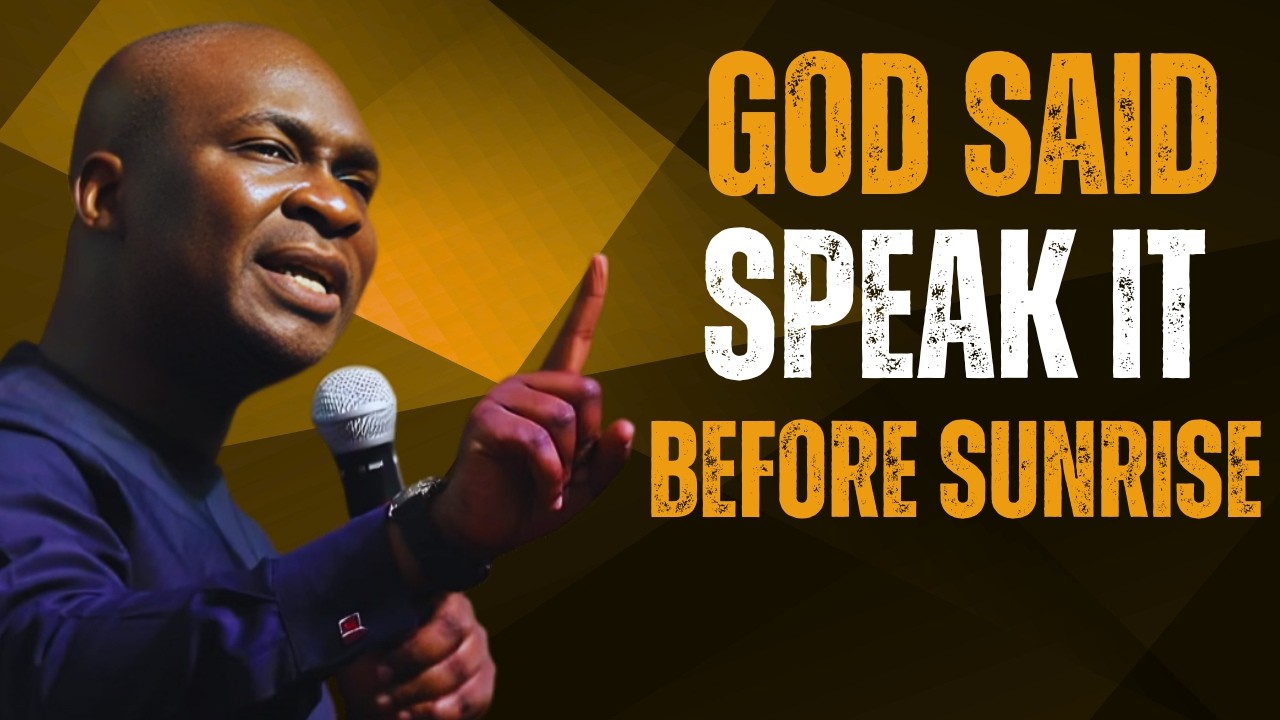 God Said Speak It Before Sunrise  Prophetic Morning Activation Prayer  Apostle Joshua Selman