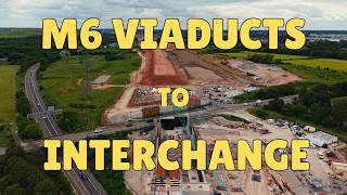 HS2 M6 Viaducts to Birmingham Interchange: Huge Progress from Above