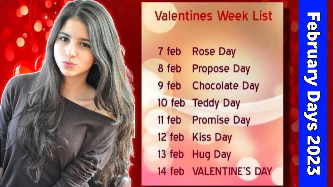 February day list 2023 rose day kab hai 2023 7 february to 14
