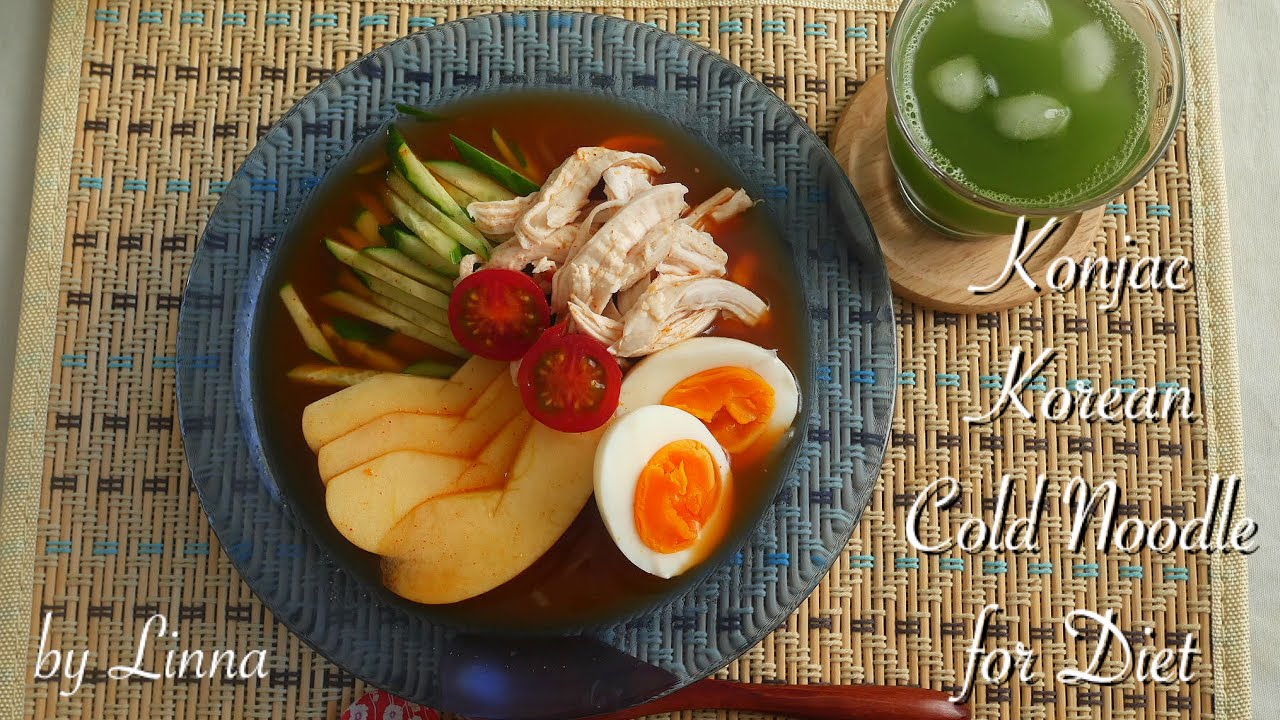My Diet Meal?!  Konjac Korean Cold Noddle for a Hot Summer Day 🌞