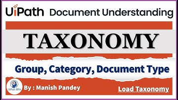 Taxonomy in UiPath Document Understanding–Load Taxonomy