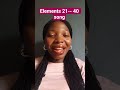 Elements 21 to 40 song, easy to memorize. #chemistry #students #elements #periodictable #goviral