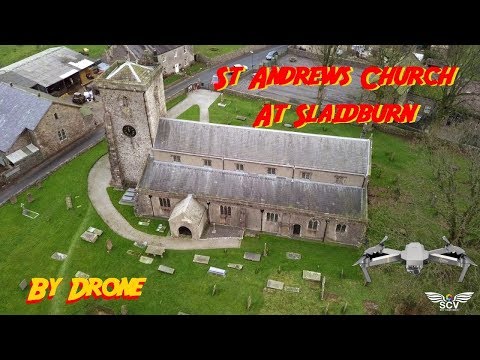 🎥Slaidburn church (St Andrews) 🎥Lancashire by Drone series.