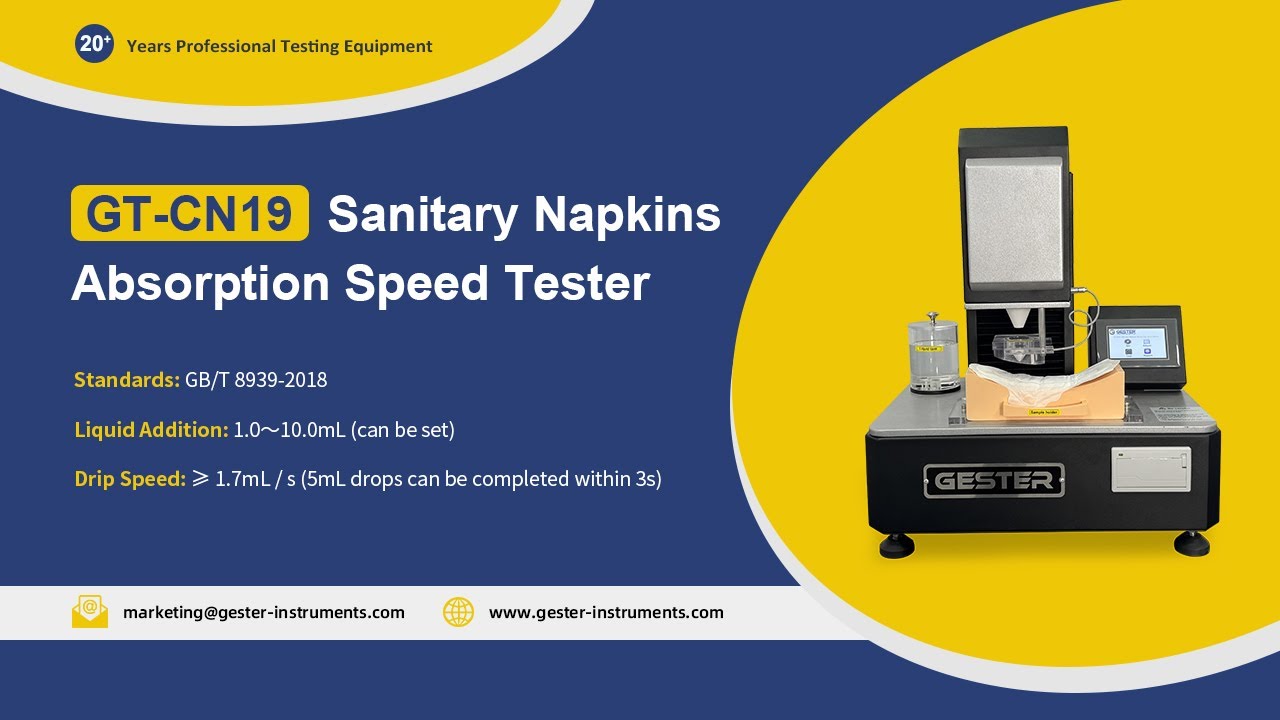 Sanitary Napkins Absorption Speed Tester GT-CN19