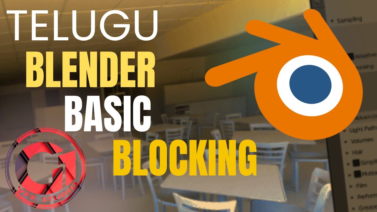 Blender course in telugu learn 3d tools interface beginner level