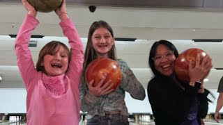 Bowling with my two pretty girls