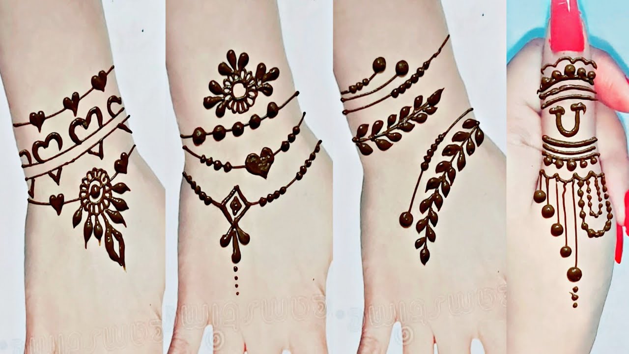 Stylish🔥 Bracelet Tattoo Mehndi Designs || Dollyarts || 2020 Mehndi ...