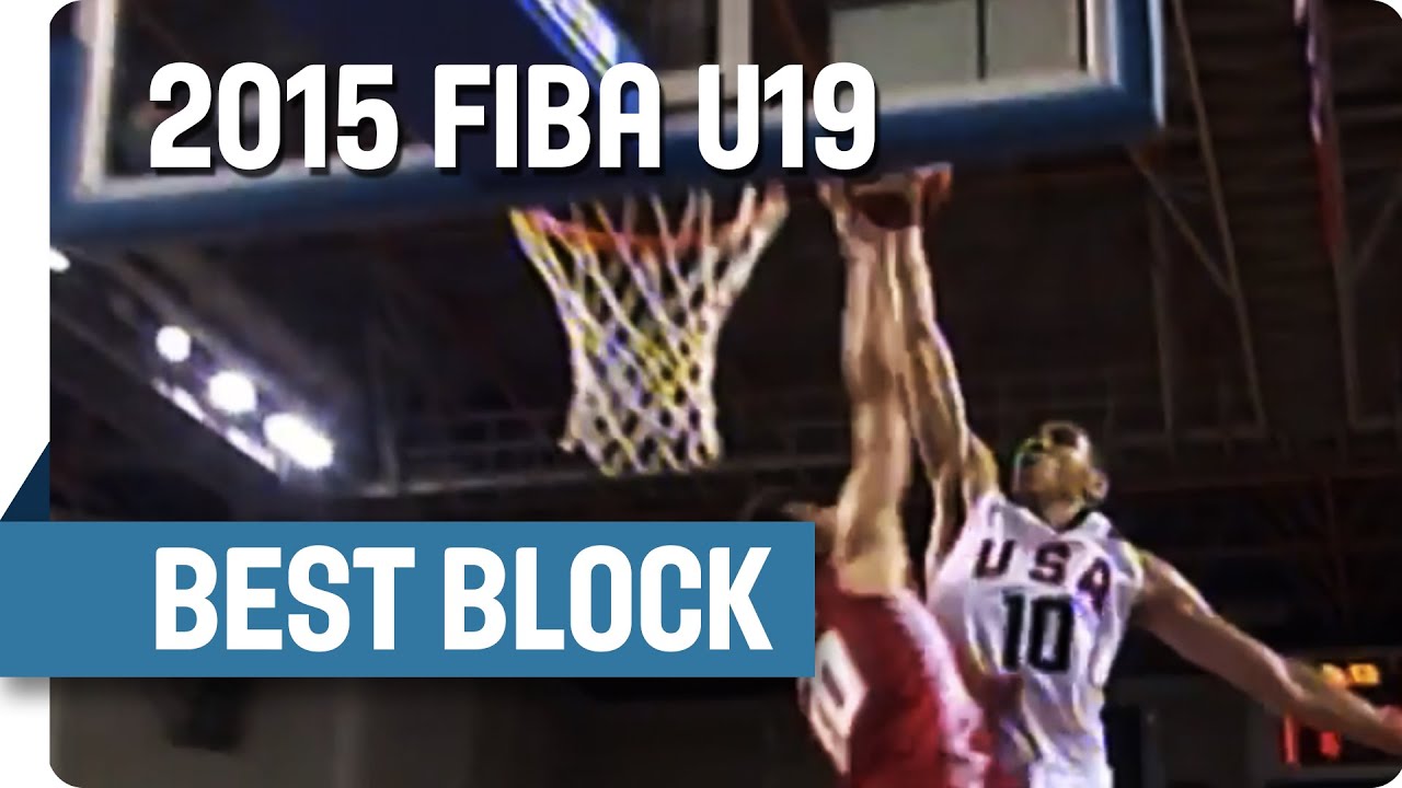 Nik Slavica's Massive Block Against Tatum - 2015 FIBA U19 World Championship
