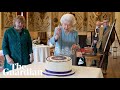 'I don't matter': Queen jokes about her platinum jubilee cake being upside down