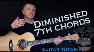 Celebrity 7th Chords Pt 2 - Diminished and half diminished chords guitar tutorial Wealth