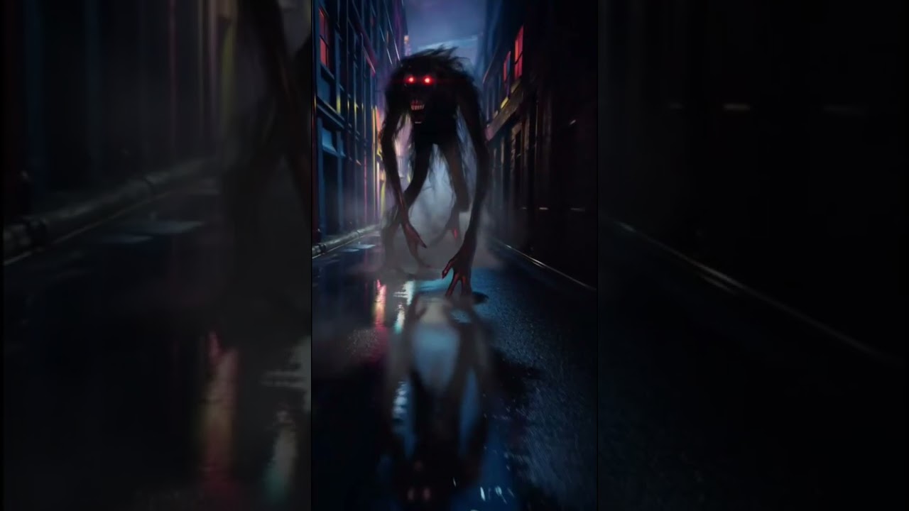 “Terrifying Shadow Creature Caught on Camera! 💀”