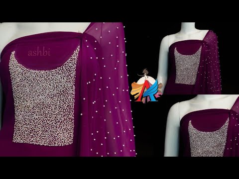 Latest Beaded Hand Embroidery Dress Designs | Tube Beads Work Chudidhar  Neck Designs | Beadswork - YouTube