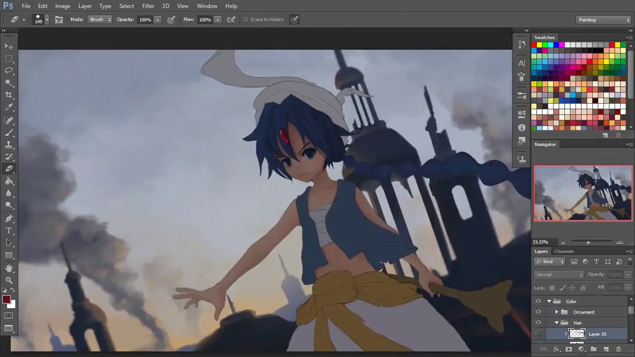 Speedpaint Magi Aladdin Fan Art Youtube