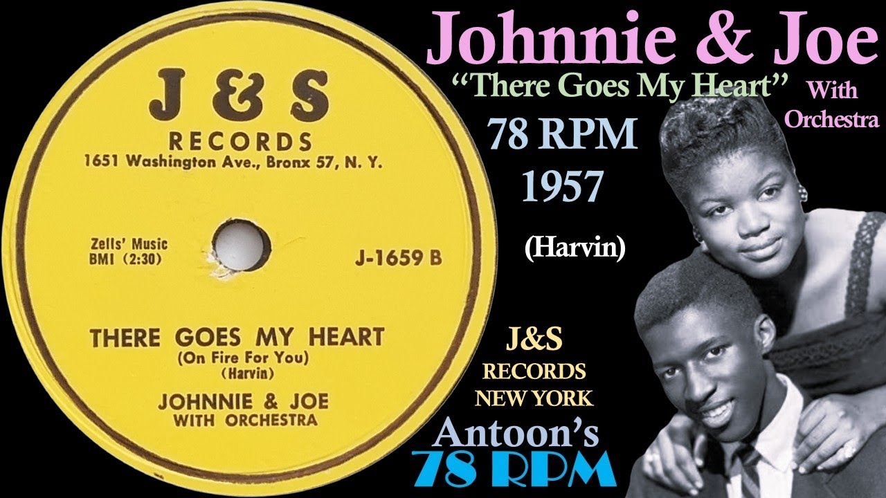 Johnnie & Joe | There Goes My Heart | J & S 78 rpm | 1957 USA
