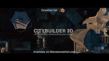 CityBuilder 3D Blender add-on trailer: Construct your world in Blender 3d
