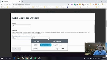Edit Class Sections in Code.org