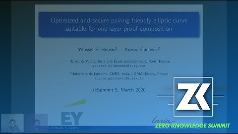 zkSummit: A new optimized elliptic curve for one layer proof composition  - Youssef El Housni (EY)