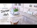 Slipcover Hack New And Improved | How to Inexpensively Cover A Sofa