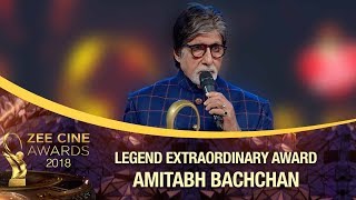 LEGEND Extraordinaire | Amitabh Bachchan | Zee Cine Awards 2018