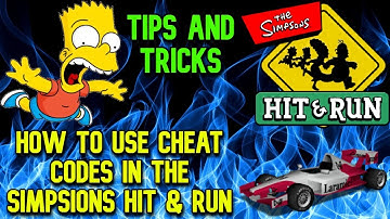 How To Use Cheat Codes In The Simpsons Hit & Run | Tips and Tricks