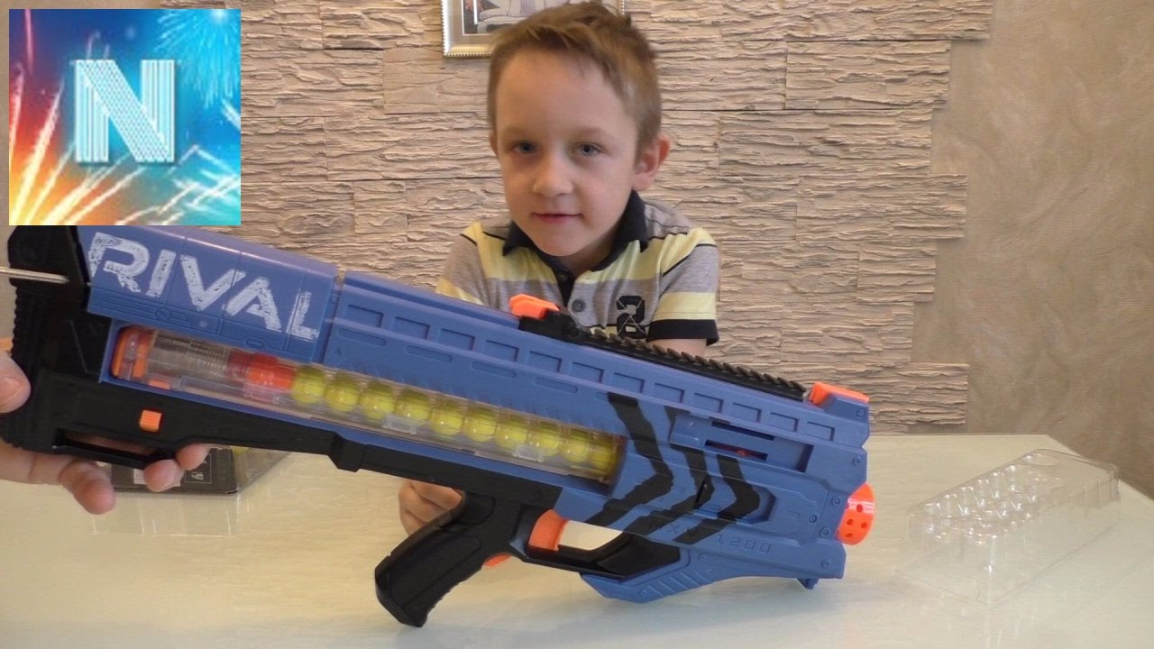 NERF RIVAL Zeus РАСПАКОВКА заряжаем стреляем MXV 1200 Review and Shooting мощные шарики