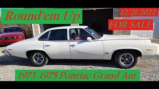 FOR SALE 1973 1975 Pontiac Grand Am