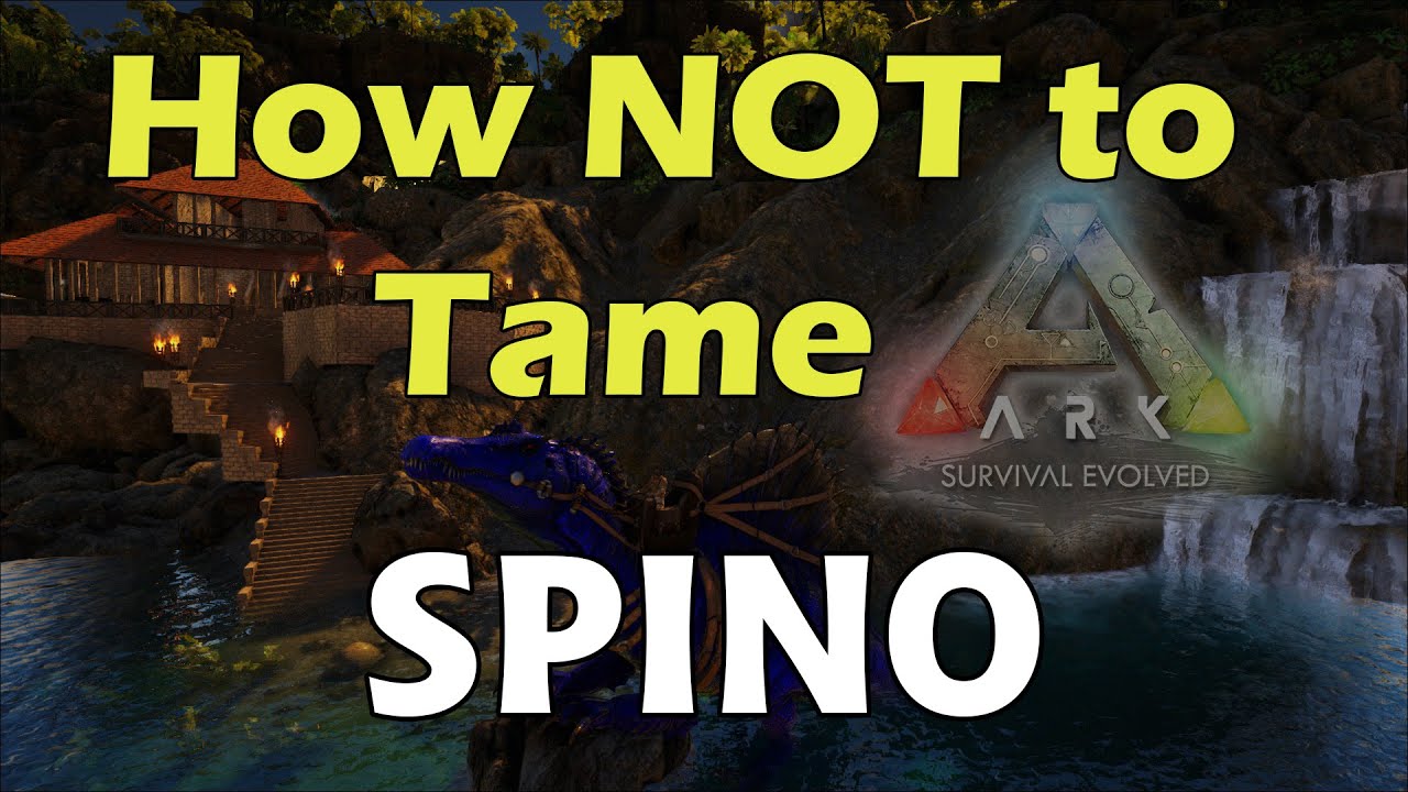 Ark Survival Evolved Lost Island How NOT to tame a Spino YouTube