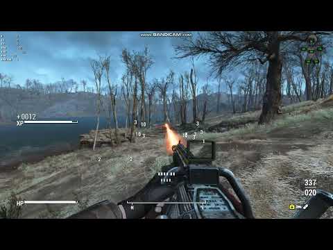 Fallout 4 Gatling Laser to Assaultron Laser Mod Showcase