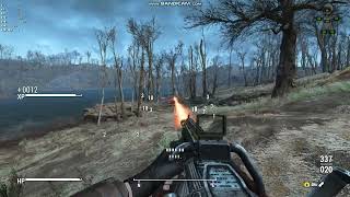 Fallout 4 Gatling Laser to Assaultron Laser Mod Showcase