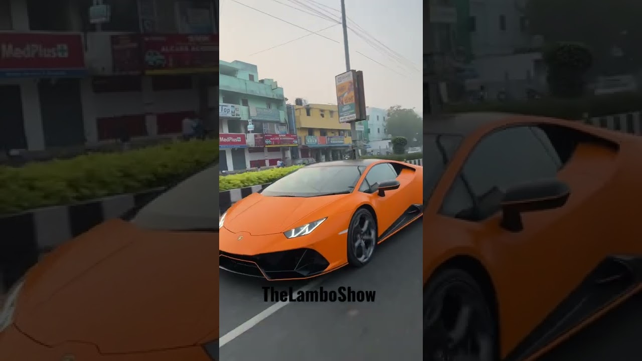 India's only Huracan Evo Fluo Capsule finished in the shade of  Arancio Livrea 🔥🍊