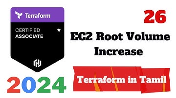🔥Terraform in Tamil #26  EC2 Root Volume Increase | Terraform Associate Cert 2023  #terraformintamil