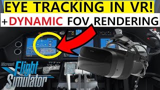 MSFS BIG NEWS! VR EYE TRACKING OPEN XR TOOLKIT VARJO AERO screenshot 4