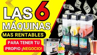 GENERA INGRESOS | Las 6 MÁQUINAS mas RENTABLES para empezar TU NEGOCIO