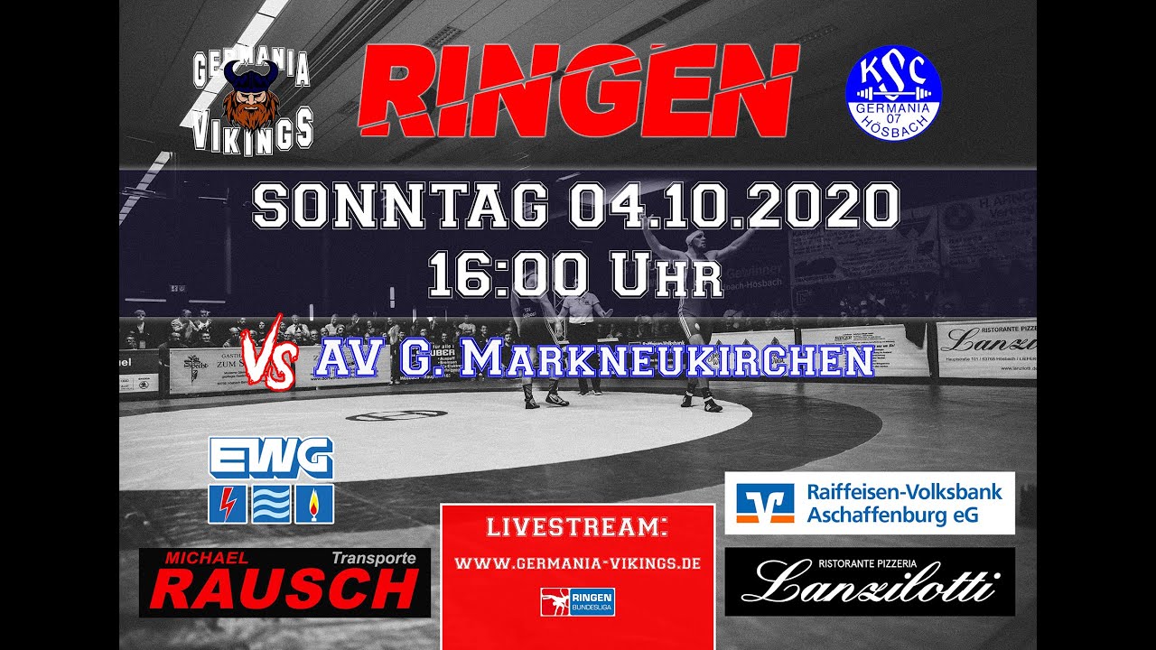 1. Heimkampf 2020: KSC VIKINGS HÖSBACH VS. AV G. MARKNEUKIRCHEN | 1. Bundesliga Ringen Corona