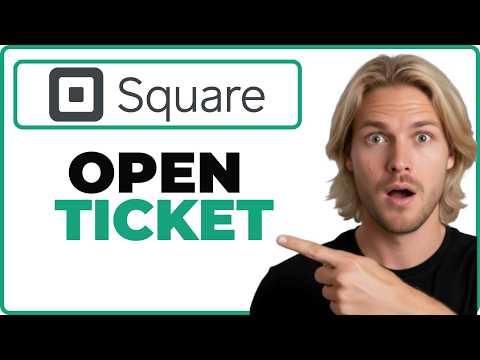 How To Create An Open Ticket In Square POS App (2026 Guide)