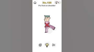 Brain out / level 188 / Put feet on shoulder.