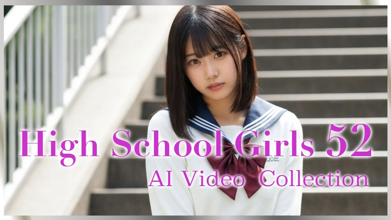 【可愛い女子高生】Daily Life of High School Girls52 AI music video[Cute High School Girl]
