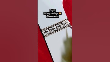 Day 79 Advance Border 🤩  Henna tutorial #henna #hennadesign #mehndi #mehndidesign #shorts #tutorial