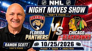 Panthers vs Blackhawks NHL Betting Odds & Picks, 10/25/26 | Night Moves Show