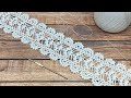 Ажурное ЛЕНТОЧНОЕ КРУЖЕВО вязание крючком мастер-класс  How to Crochet Lace Tape Ribbon