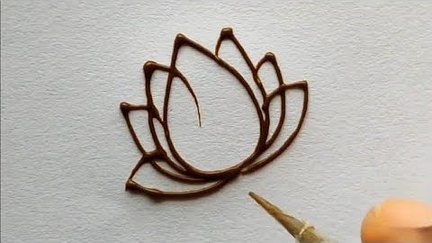 Lotus Tutorial Design || Easy Trick Mehandi designs ||