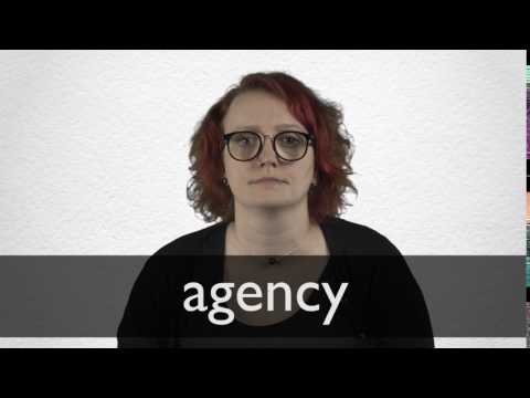 How to pronounce AGENCY in British English